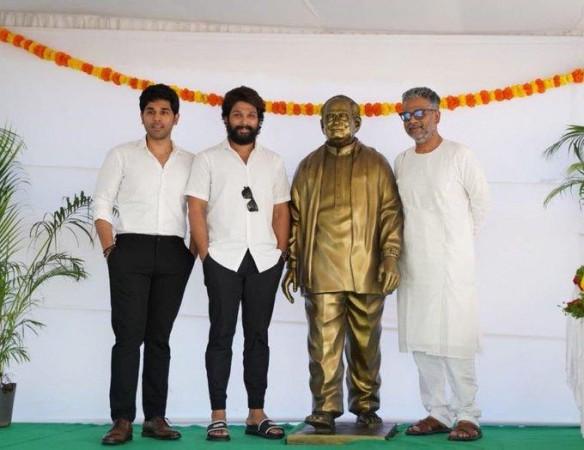 Allu Arjun, Allu Sirish, and Allu Bobby at the Allu Studios Allu Arjun, Allu Sirish, and Allu Bobby at the Allu Studios