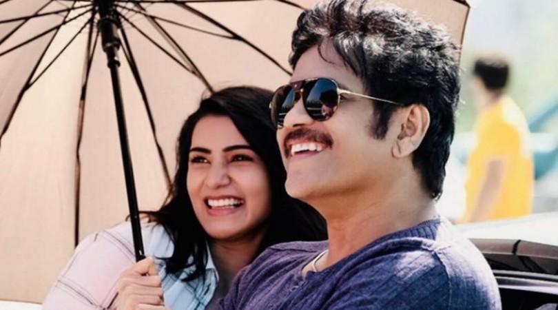 Samantha with Naga Chaitanya's father Akkineni Nagarjuna Samantha with Naga Chaitanya's father Akkineni Nagarjuna