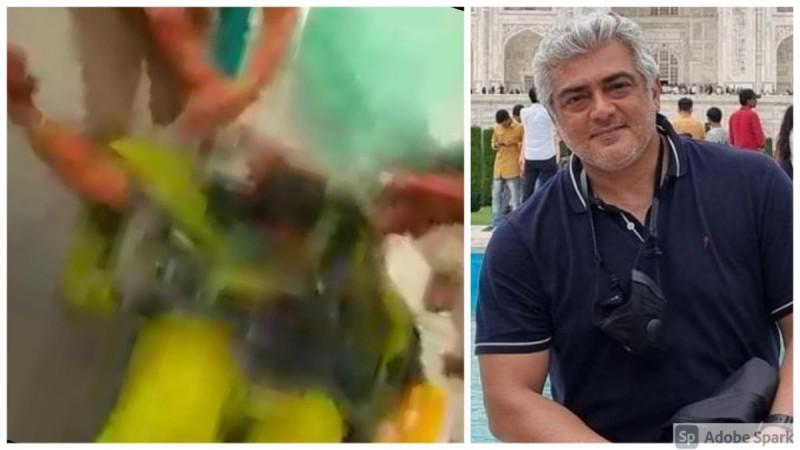 A woman tries to set herself ablaze in front of Ajith Kumar's house. A woman tries to set herself ablaze in front of Ajith Kumar's house