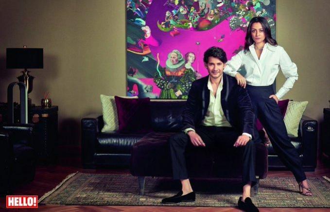 Mahesh Babu poses with his wife Namrata Shirodkar / Hello Mahesh Babu poses with his wife Namrata Shirodkar