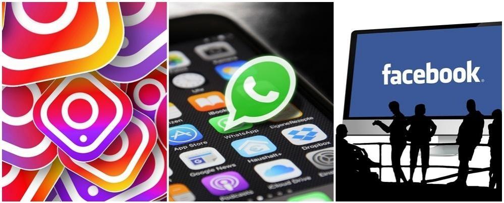 Facebook, Whatsapp and Instagram