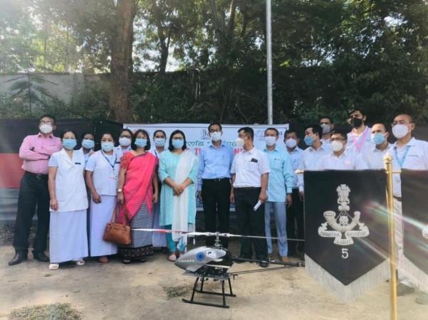 Drones used to deliver vaccines in Manipur Drones used to deliver vaccines