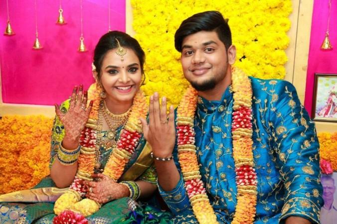 Abhishek Raaja with Deepa Natarajan. Abhishek Raaja with Deepa Natarajan