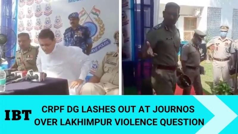 Question on Lakhimpur violence irks CRPF DG; calls it irritating [watch]