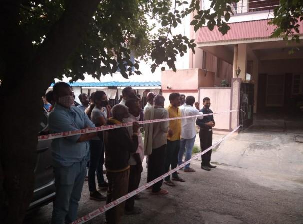 Police barricaded the area