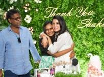 Samantha withe Shaakunthalam director Gunsekhar and his daughter Neelima Guna (Shaakunthalam producer)