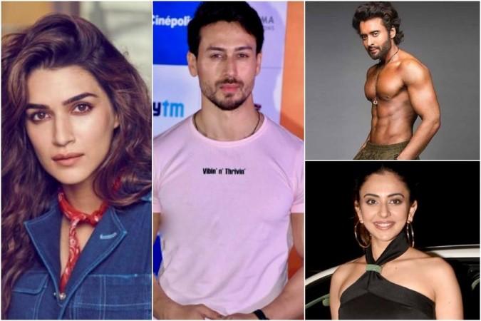 Kriti Sanon, Tiger Shroff, Jackky Bhagnani, and Rakul Preet Singh Rakul Preet Singh