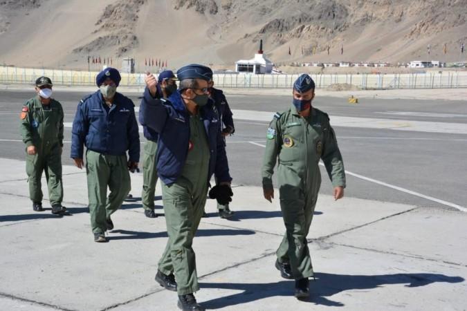 IAF Chief reviews operational preparedness of Force in Ladakh IAF Chief reviews operational preparedness of Force in Ladakh