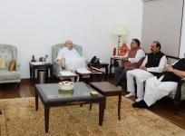 Devender Singh Rana with Home Minister