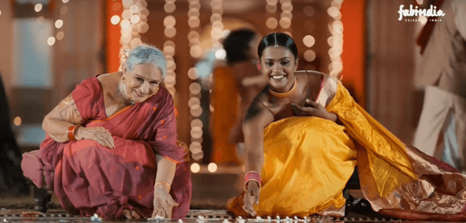 A screenshot from the Jashn-e-Riwaaz advertisement by FabIndia A screenshot from the Jashn-e-Riwaaz advertisement by FabIndia