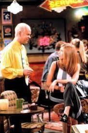 Gunther (James Michael Tyler) and Rachel (Jennifer Aniston) on Friends show Gunther (James Michael Tyler) and Rachel (Jennifer Aniston) on Friends show