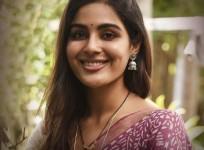 Samyukthaa Menon from the sets of Bheemla Nayak