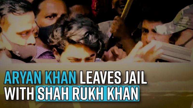 Aryan Khan留下了Shah Rukh Khan的监狱,Mannat Decked Up欢迎他