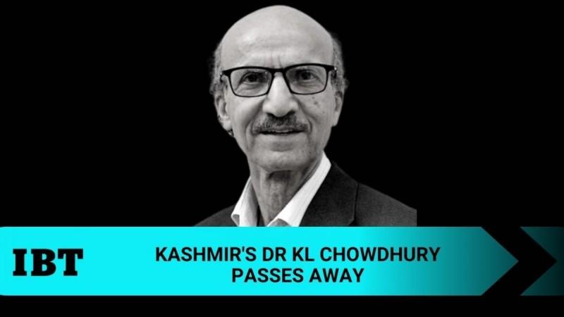 Dr KL Chowdhury passes away