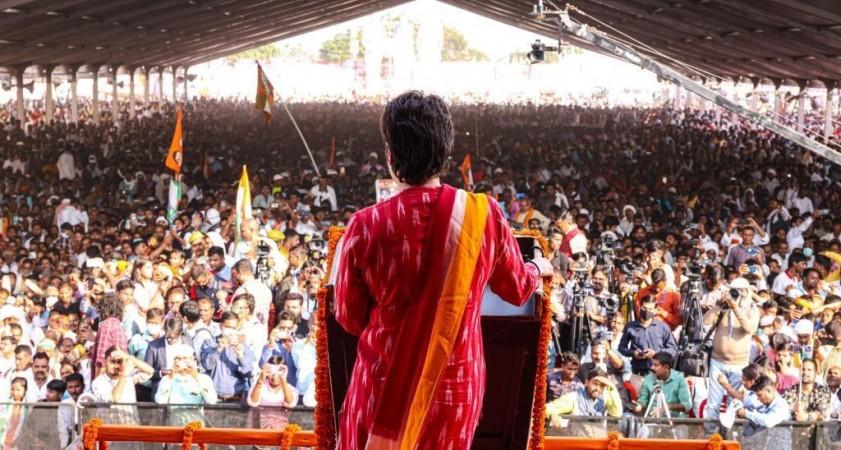 Priyanka rains more promises in UP: 20L jobs to youth, free bus travel for women Priyanka rains more promises in UP: 20L jobs to youth, free bus travel for women