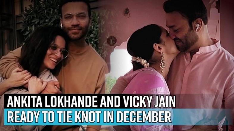 Ankita Lokhande and Vicky Jain got married again, her sequinned saree and  their kiss steal the show. All pics inside