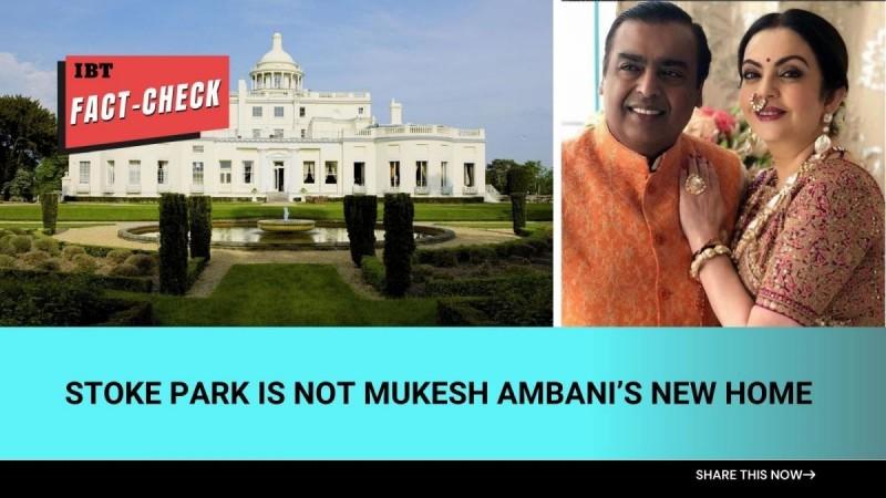 Stoke Park is not Mukesh Ambani's second home Stoke Park is not Mukesh Ambani's second home