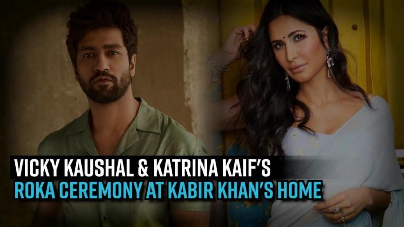 Vicky Kaushal - Katrina Kaif's roka ceremony at Kabir Khan's home