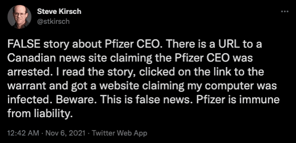 Pfizer CEO Albert Bourla