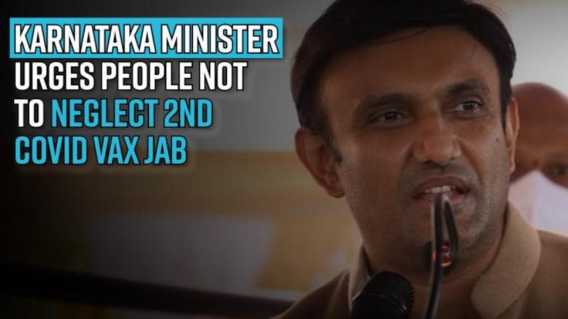 K'taka minister urges people not to neglect 2nd Covid vax jab as gap widens