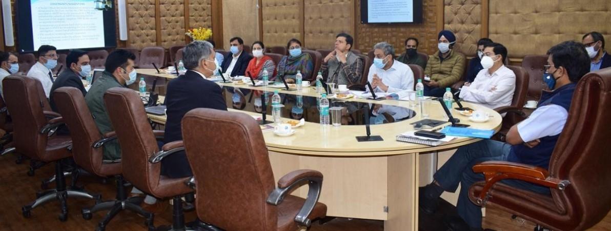 Chief Secretary of J&K Dr. Arun Kumar Mehta chairing the first meeting to combat the threat of drugs in the Union territory Chief Secretary of J&K Dr. Arun Kumar Mehta chairing the first meeting to combat the threat of drugs in the Union territory