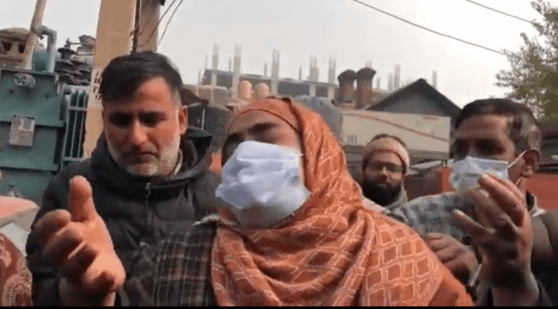 Family members of killed civilians