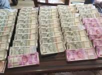 Demonitised notes seized