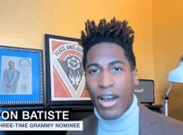 Jon Batiste during the 64th Grammy awards nomination livestream on November 23