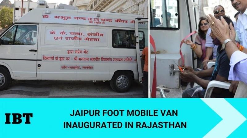 Jaipur Foot mobile van to help differently-abled now in Rajasthan Jaipur Foot mobile van to help differently-abled now in Rajasthan; chief guest gets prosthetic limbs