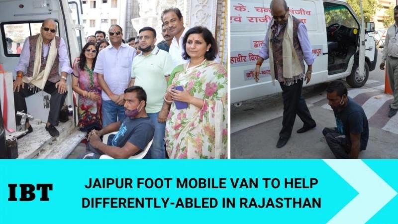 Jaipur Foot mobile van to help differently-abled now in Rajasthan Jaipur Foot mobile van to help differently-abled now in Rajasthan; chief guest gets prosthetic limbs