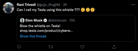 Tesla cyberwhistle sold out