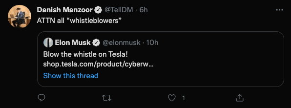 Tesla cyberwhistle sold out