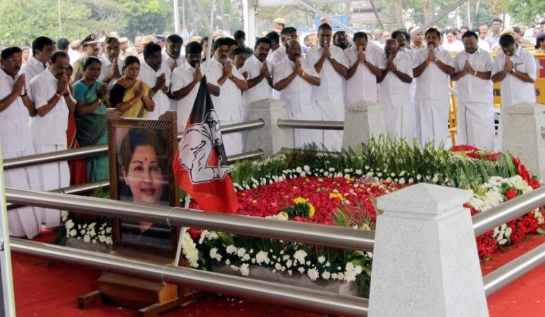AIADMK leaders pay homage to J. Jayalalithaa AIADMK leaders pay homage to J. Jayalalithaa