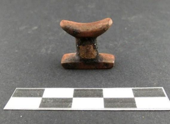 Undated photo shows a cultural relic unearthed from an ancient tomb in Minya Governorate Two 2,500-year-old tombs uncovered in Egypt