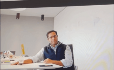 A screenshot from the viral video