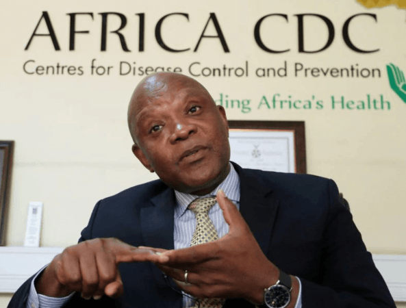 A file photo of Africa CDC Director Dr John N. Nkengasong Africa CDC Director Dr John N Nkengasong