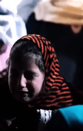 Weeping daughter of a cop killed in terror attack