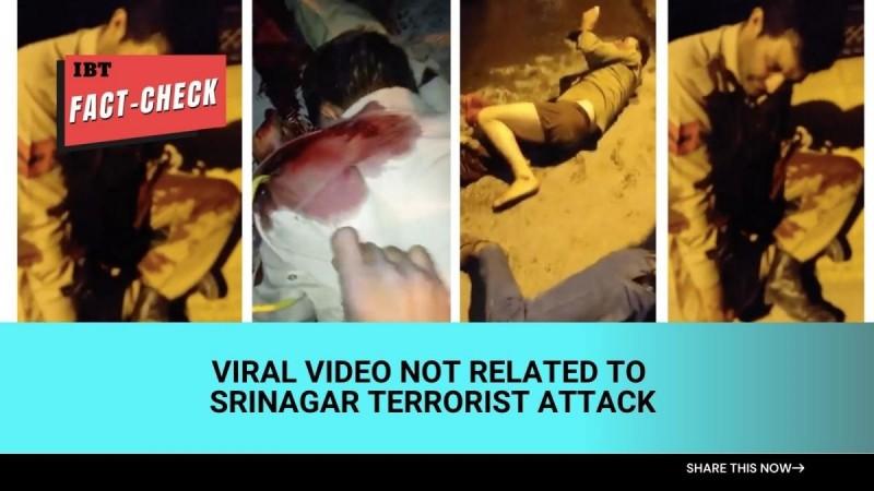 Fact check: Viral video showing injured jawans misleading; not related to Srinagar terror attack Fact check: Viral video showing injured jawans misleading; not related to Srinagar terror attack