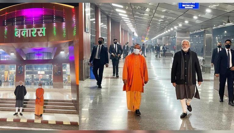 Modi in a surprise visit to Varanasi railway station