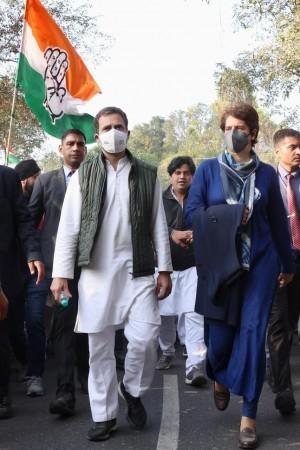Rahul Gandhi and Priyanka Gandhi in Amethi