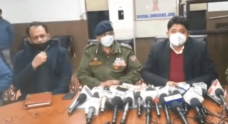 Divisional Commissioner Jammu Dr. Raghav Langer interacting with media after talks with agitating power employees failed Divisional Commissioner Jammu Dr Raghav Langer interacting with media