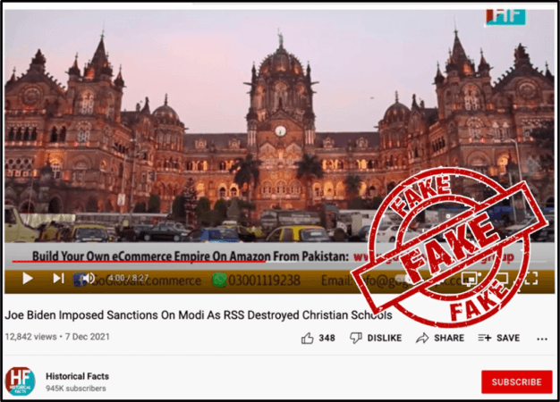 The Ministry observed that most of the content pertains to subjects sensitive from the perspective of national security and are factually incorrect, and are being mainly posted from Pakistan as a coordinated disinformation network against India.