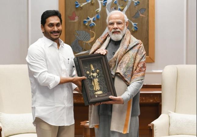 Jagan meets Modi; discusses funds release, pending issues Jagan meets Modi; discusses funds release, pending issues
