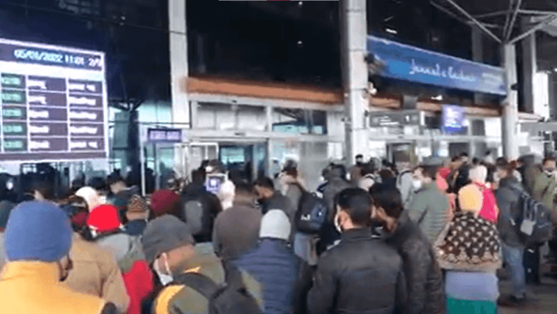 Scene of Srinagar airport