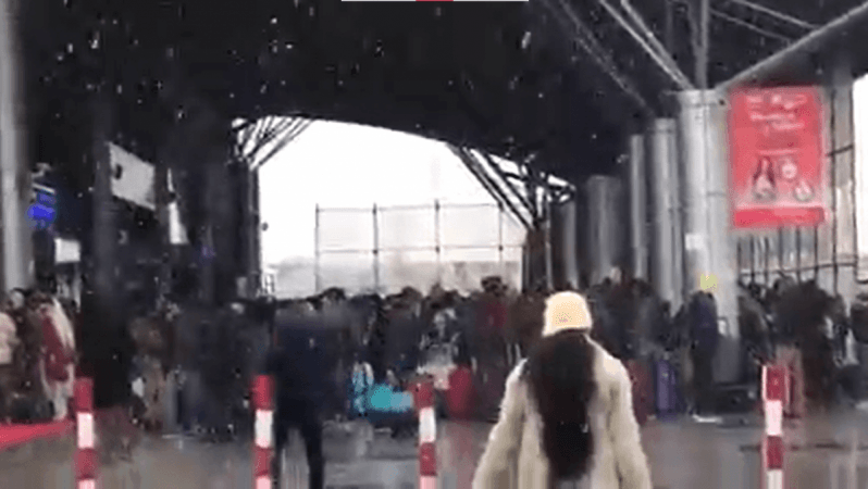 Scene of Srinagar airport