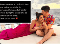 Priyanka Nick welcome baby