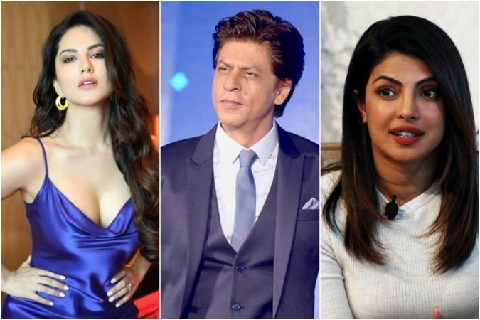 Sunny Leone (Left), Shah Rukh Khan (Center), Priyanka Chopra (Right) Surrogacy