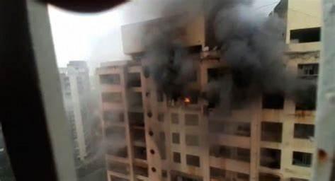 2 killed, 13 injured in Mumbai high-rise blaze