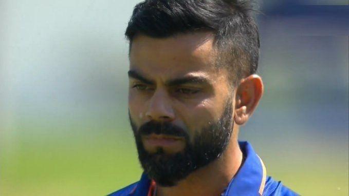 Ind vs SA: Kohli brutally trolled for chewing gum during national anthem. Ind vs SA: Kohli brutally trolled for chewing gum during national anthem.