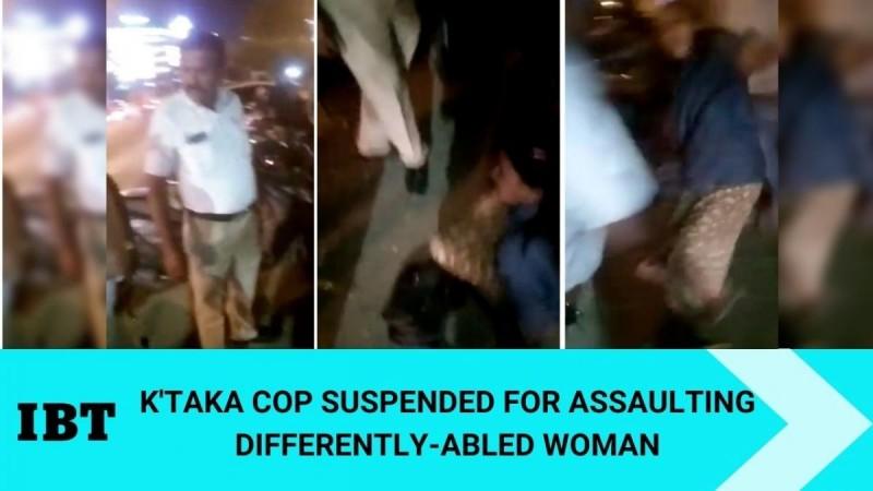 K'taka cop suspended for assaulting differently-abled woman